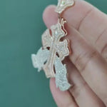 Moissanite Praying Hands Pendant 3.97CT, VVS D color GRA certified – Paradise Gems Atlanta