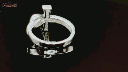 Moissanite Ankh Cross Ring