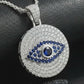Eye Popper Evil Eye come with silver Necklace | Moissanite Diamond VVS D Color | 925 Silver | PASS DIAMOND TESTER!!! | Come Along with the Catcus Chain