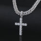 Fully Iced Out Cross Pendant Moissanite Diamond VVS D Color | 925 silver 14k Gold Plated |PASS DIAMOND TESTER!!!