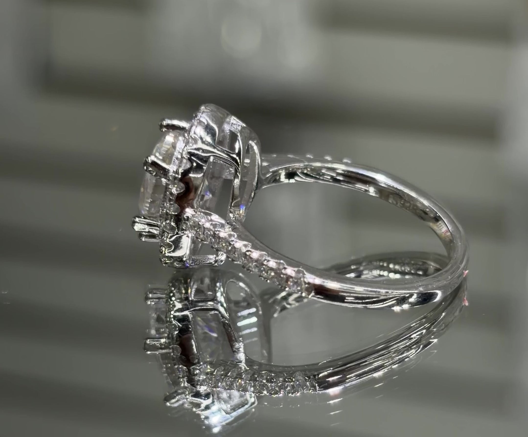 Oval Moissanite Engagement 