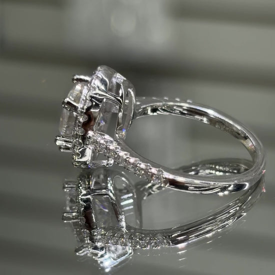Oval Moissanite Engagement 