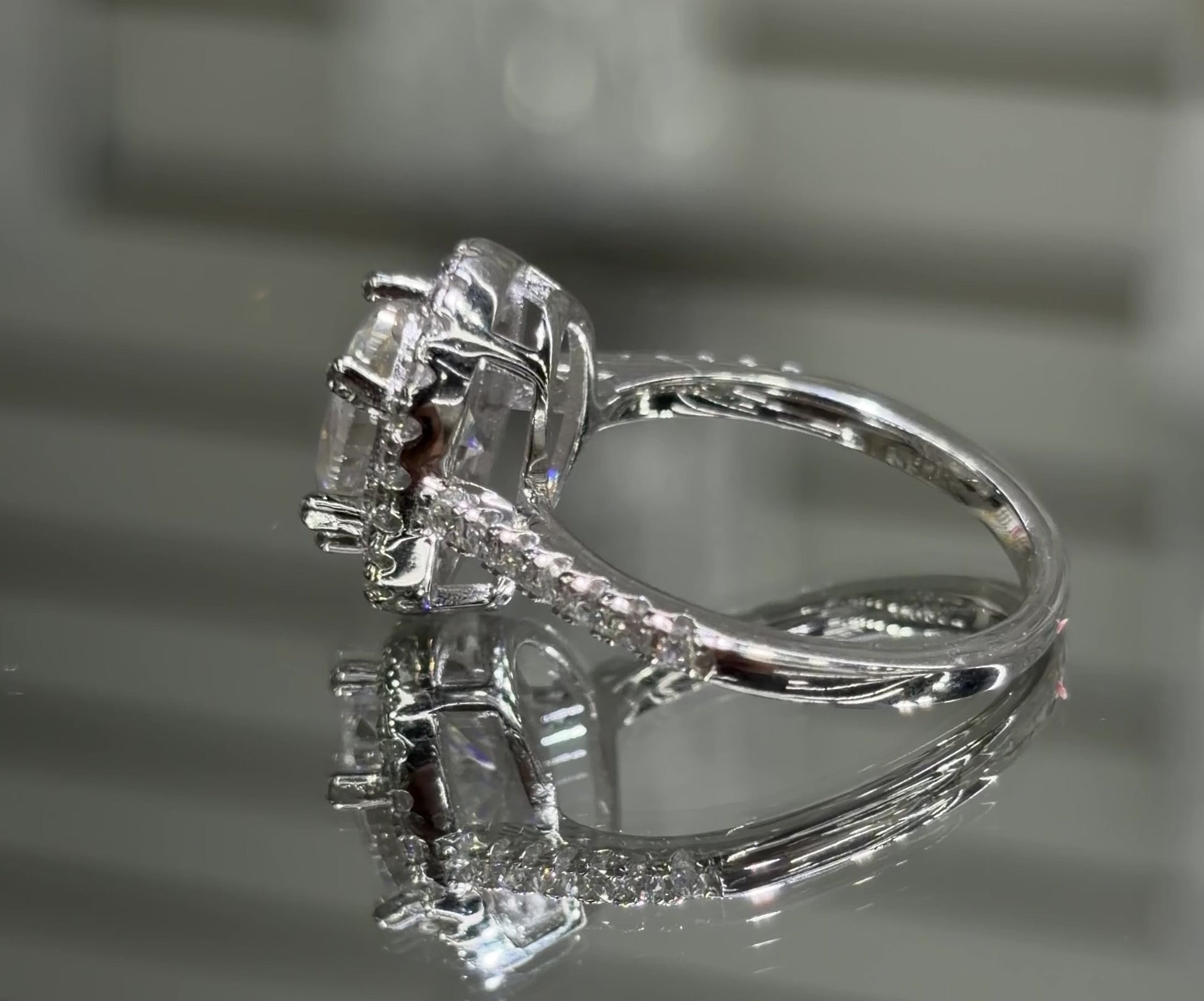 Oval Moissanite Engagement 