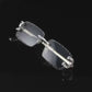 Real 925 Silver Big C VVS D MOISSANITE Clear Sunglasses - Iced Buffs Glasses