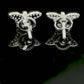 Moissanite Diamond VVS D Color Real Solid Sterling Silver 925  Butterfly Stud Earrings |  12MM | PASS DIAMOND TESTER !!