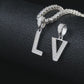 A-Z Letter initials - Alphabet charm with Moissanite VVS D Color with 925 Silver 1.00 CARAT | PASS DIAMOND TESTER!!!! WITH NECKLACE/WITHOUT NECKLACE