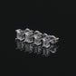 Moissanite Diamond VVS D Color Real Solid Sterling Silver 925 Emerald Cut Stud Earrings | 5MM - 6MM | PASS DIAMOND TESTER