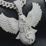 Moissanite Eagle Charm Hip Hop Iced Out, 925 silver, VVS D color GRA certified – Paradise Gems Atlanta