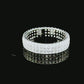 3 rows full eternity band Moissanite Diamond VVS D Color | PASS DIAMOND TESTER!!!
