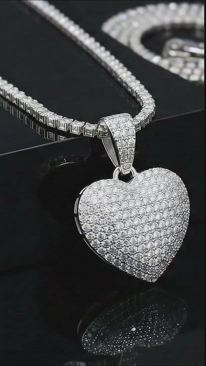 Puff Heart Charm Hip Hop