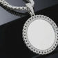 Custom Picture Pendant with Cuban Border style Moissanite Diamond VVS D Color | 14KT Gold Plated |925 Silver | PASS DIAMOND TESTER!!!