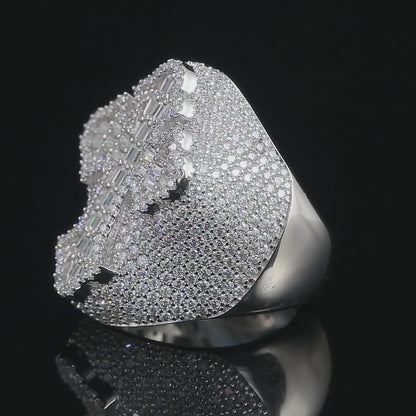 Baguette Cross Ring for Men