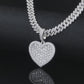 Bling HipHop Baguettes Heart Shape Style Moissanite VVS D color Diamond Charm | 925 Silver| PASS DIAMOND TESTER!!!