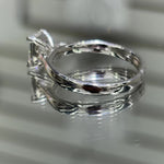 Emerald Cut Moissanite Solitaire Ring 1CT, 925 silver, VVS D color GRA certified – Paradise Gems Atlanta