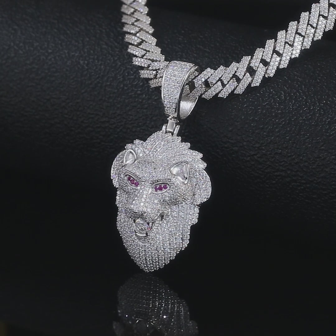 Moissanite Pendant Iced Out
