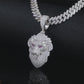 Hip Hop Iced Out Moissanite Diamond VVS D Color Lion Charm |925 Silver | PASS DIAMOND TESTER!!!