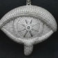  Evil Eye | Moissanite Diamond VVS D Color | 925 Silver Hip Hop Charm | PASS DIAMOND TESTER!!!