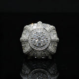 Moissanite VVS Men's Ring Stylish and Bold with Pure 925 Silver