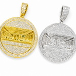 Moissanite Last Supper pendant 5CT 14K gold 925 silver VVS D color GRA certified Atlanta Paradise Gems
