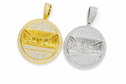 Moissanite Last Supper pendant 5CT 14K gold 925 silver VVS D color GRA certified Atlanta Paradise Gems
