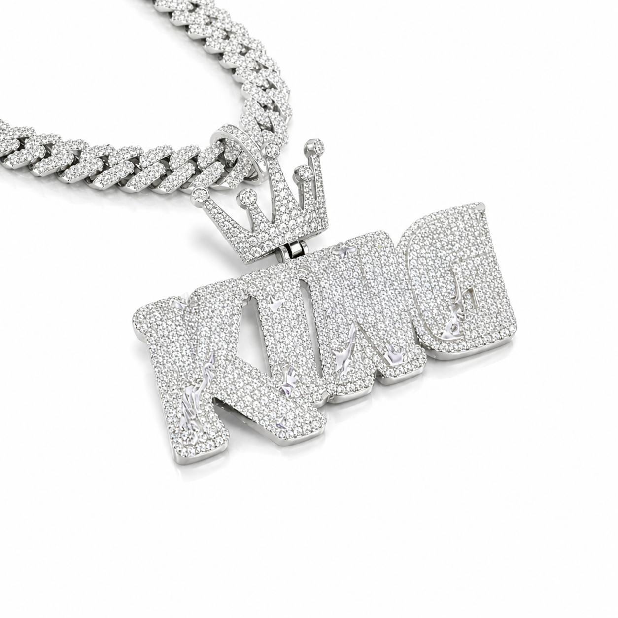 Hip hop moissanite king pendant 8.6CT VVS D color GRA certified 925 sterling silver Atlanta Paradise Gems