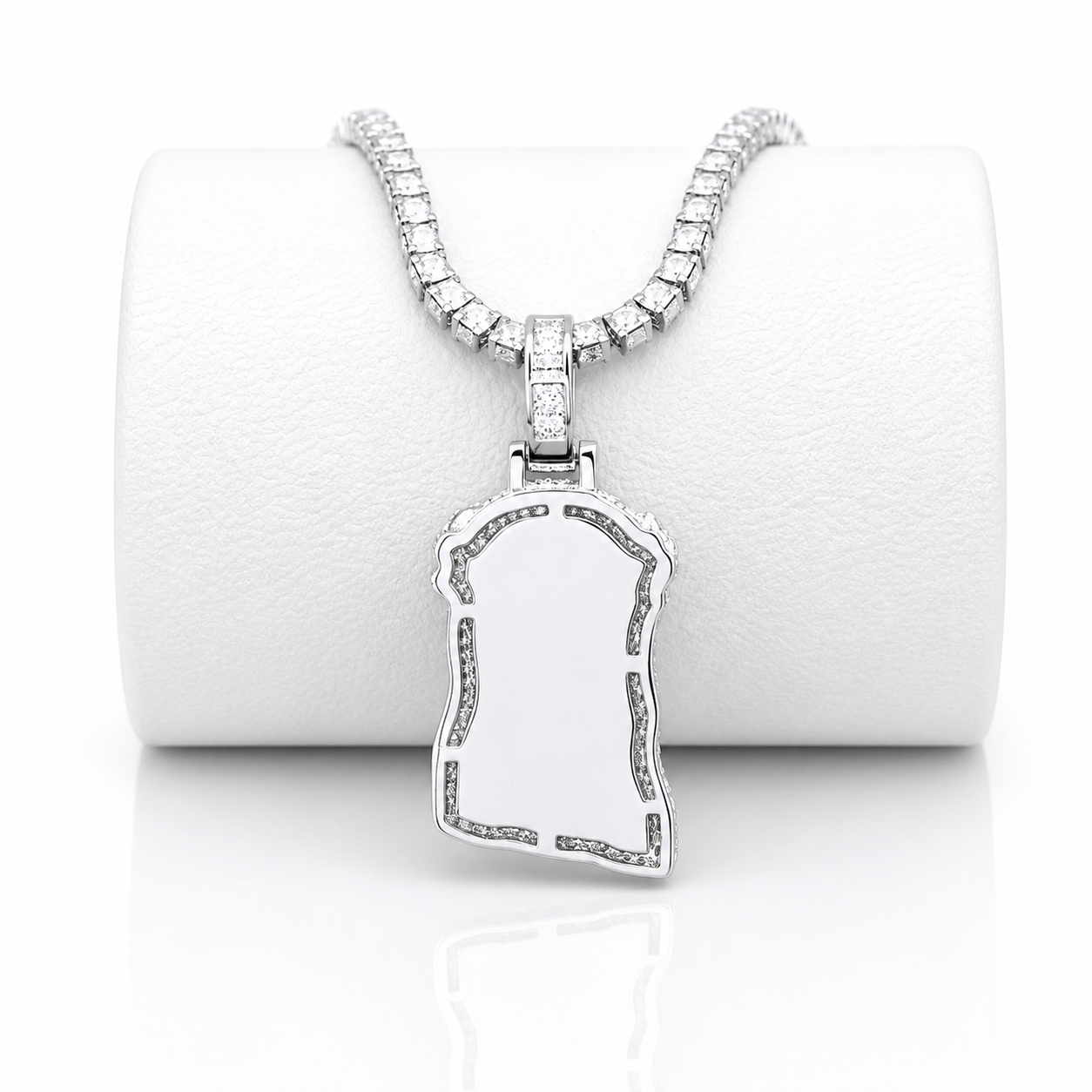 Moissanite Jesus Pendant Iced Out with 14K Gold Plating