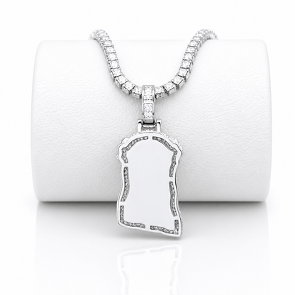 Moissanite Jesus Pendant Iced Out with 14K Gold Plating