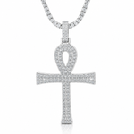 VVS D Moissanite Ankh Charm GRA Certified Atlanta