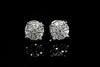 Moissanite Diamond VVS D Color Halo Stud Earrings Real Silver 925 - 8MM | Pass Diamond Tester!!