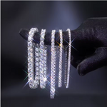 VVS D color moissanite tennis bracelet passes diamond tester GRA certified