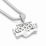 Moissanite Trust No One Pendant 6CT