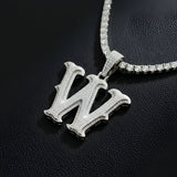 A-Z Letter Initials Round Style - Alphabet charm with Moissanite Diamond VVS D Color with 925 Silver 2.50 CARAT | PASSES DIAMOND TESTER! !